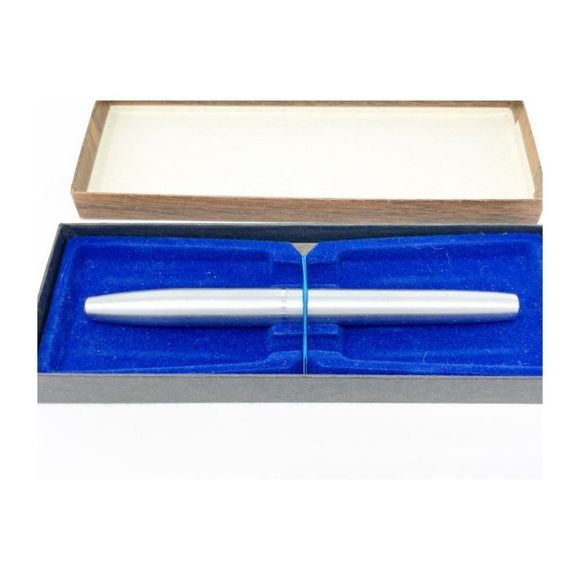 Vintage Schaeffer Ball Point Pen Capped Brushed Steel Made in USA with Box - Picture 2 of 13